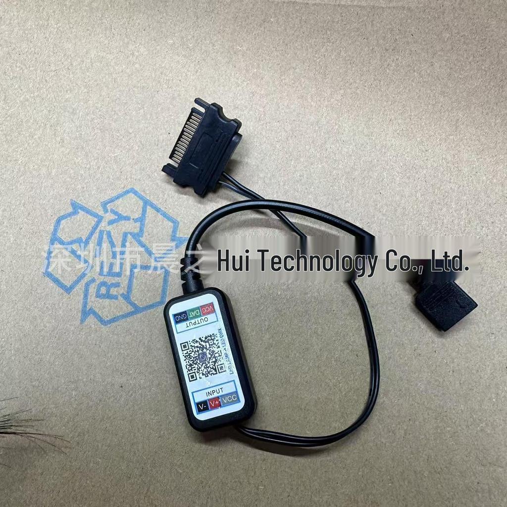 5V 3-Pin RGB LED Strip Bluetooth Controller for Case Fan (4-Pin SATA)