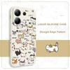 Running Cats Phone Case For Samsung Galaxy S25 S24 S23 S22 S21 S20 Ultra Plus FE S10 Note 20 ultra 10 9 Plus Cover
