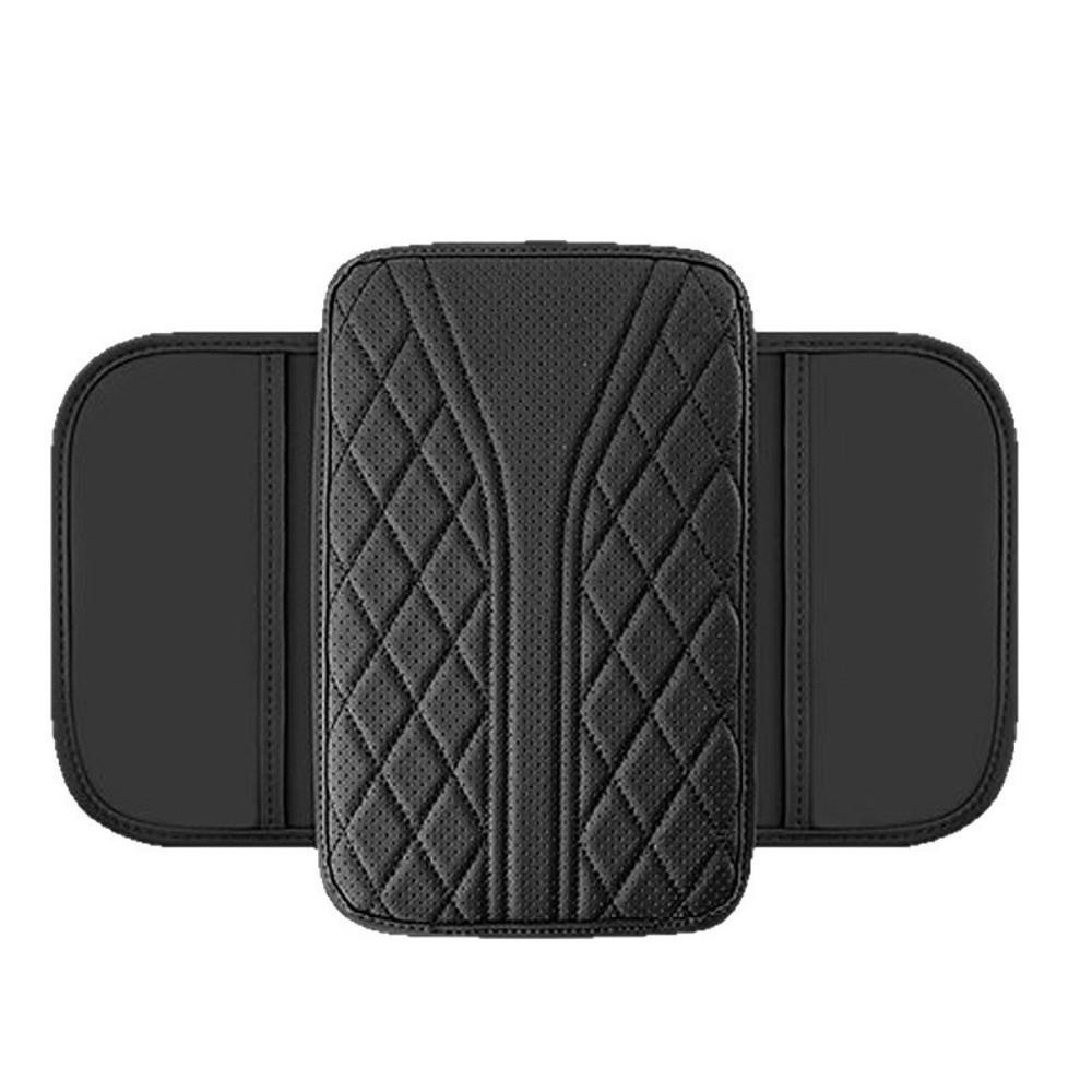 Multi-Functional Armrest Storage Bag PU Leather Car Armrest Pad  Car Interior