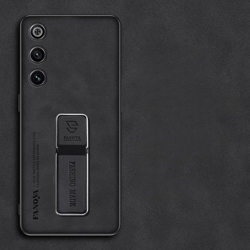 Pouzdro na telefon z ovčí kůže Redmagic 10 Air pro ZTE Red Magic 10 Pro+ Matný silikonový nárazník Stojánek Držák Zadní kryt