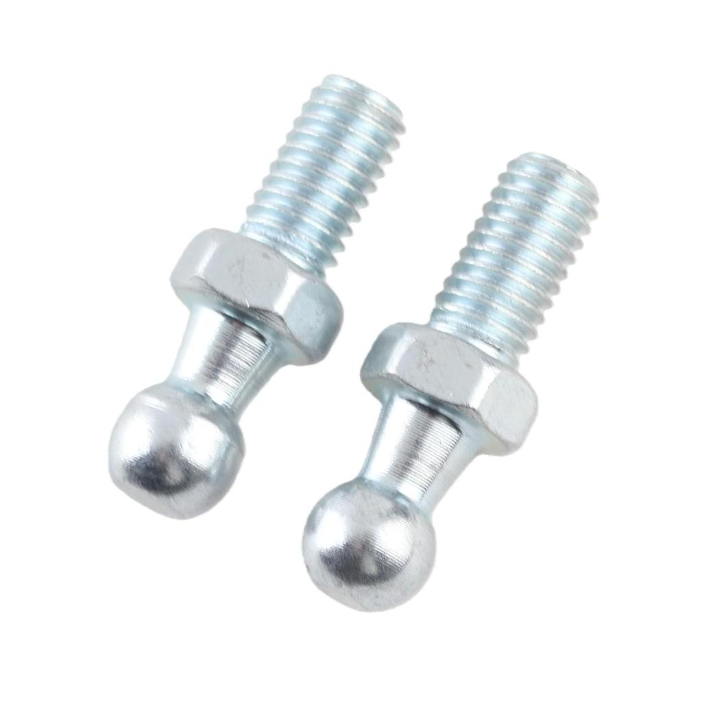 Acouto M8 Ball Stud Mounting 2pcs Car Iron Ball Stud Bolts M8 for Gas Struts Ball Ended Bonnet