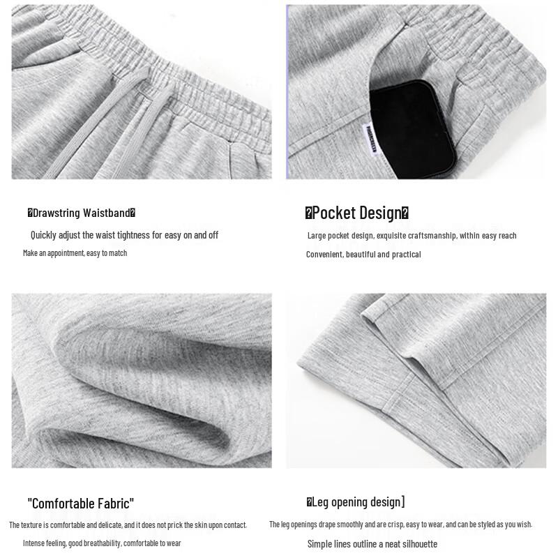 Fingercroxxit Men's Fleece-Lined Straight Leg Casual Pants