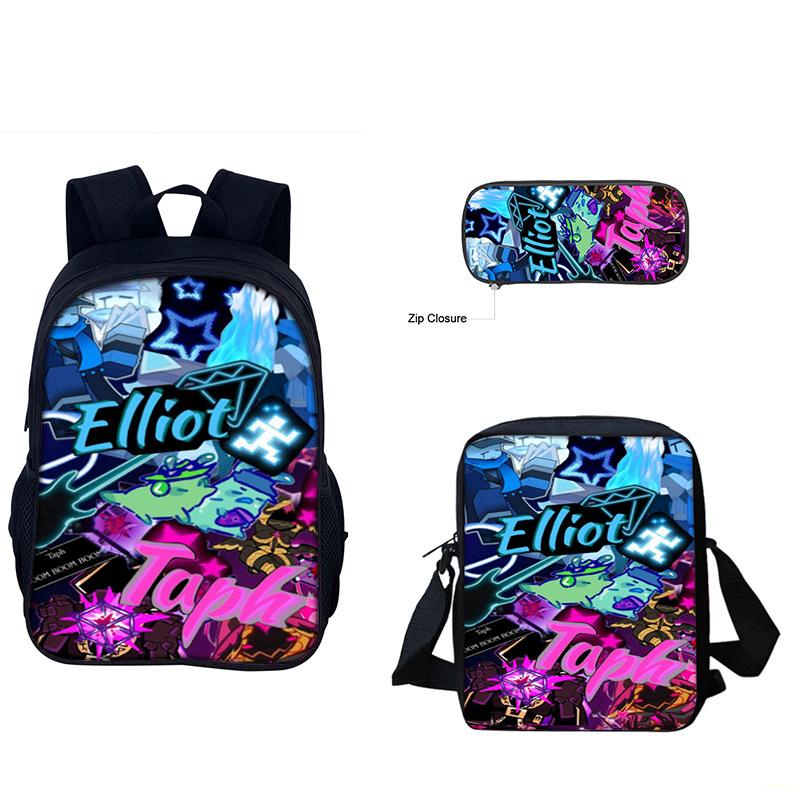 3pcs/set 3D Game Forsaken Gubby Primary and Secondary School Students Schoolbag Backpack shoulder Bag Pencil Bag School Bag