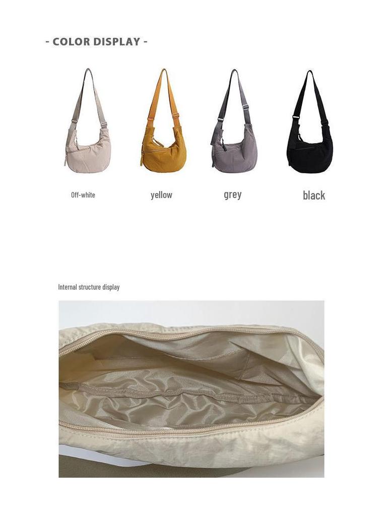 Women's Autumn 2025 Large Capacity Dumpling Handbag: Versatile Crossbody, Shoulder Bag & Backpack for Casual, Student, or Commute Use.