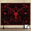 Tapestry Gothic Pentagram with Goat's Head In Hjokiupta
