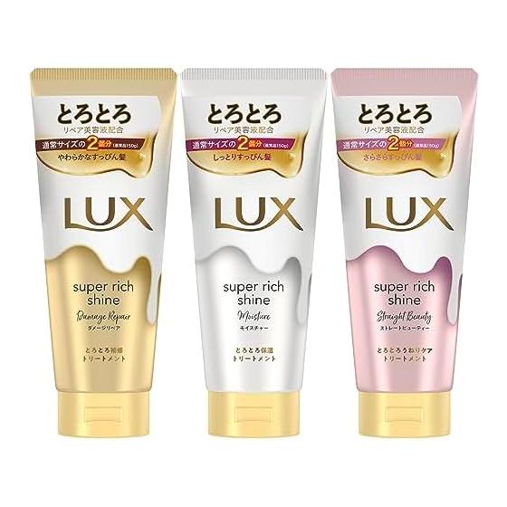 LUX Super Rich Shine Smooth Увлажняющий уход Ассорти Набор Набор для тела 300 г x 3 шт. Damage Moisture Straight