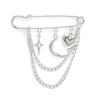 New Multi-Functional Chain Tassel Brooches Adjustable Detachable Beaded Chain Pin Handmade Fixator Trouser Leg Women