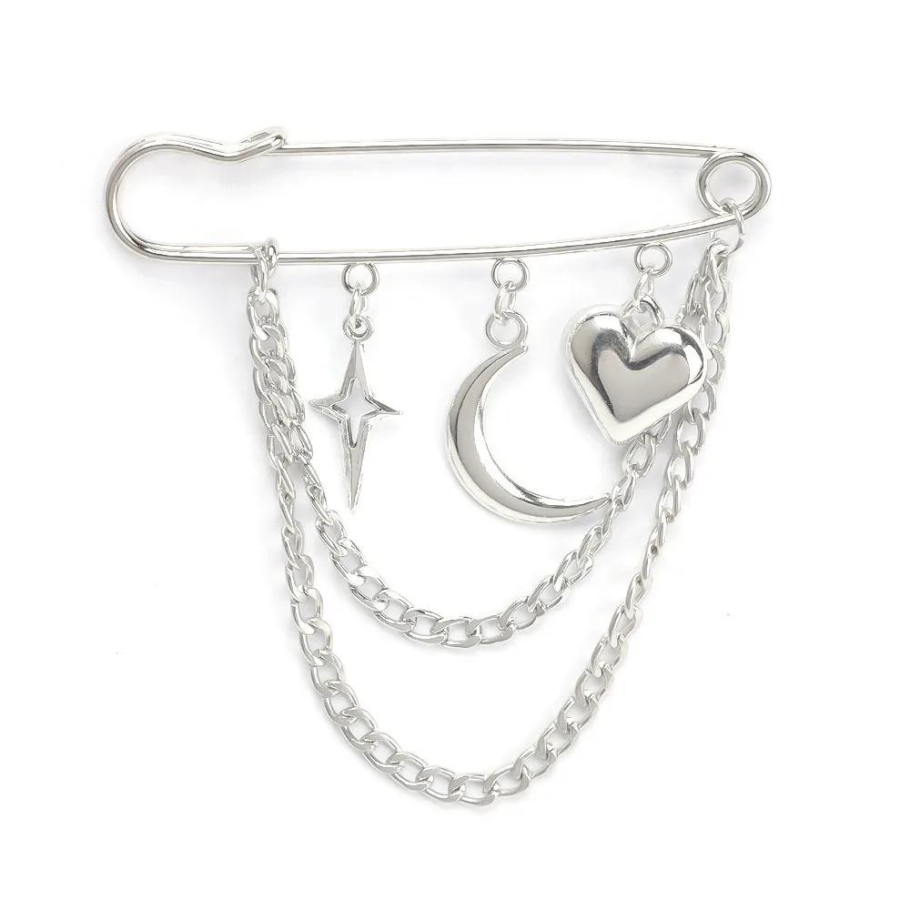 New Multi-Functional Chain Tassel Brooches Adjustable Detachable Beaded Chain Pin Handmade Fixator Trouser Leg Women