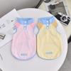 Spring and Summer Pet High Neck Cool Vest Cute Contrasting Color Patchwork Clothes Breathable Sunscreen Puppy Clothes