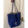 New Korean Style Striped Canvas Tote Bag - Casual, Large Capacity Shoulder Bag for Shopping