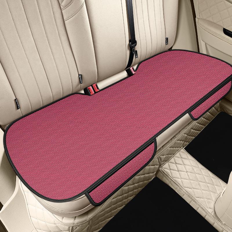 Cuscino Universale Traspirante per Sedile Posteriore Auto Antiscivolo Resistente all'Usura Monocolore Coprisedile Auto in Seta Ghiacciata