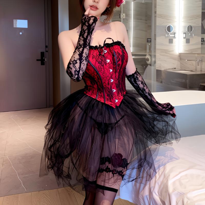 Sexy lingerie pure desire style nightdress lace tube top nail bra pure desire waist skirt