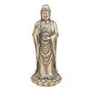 Vintage Brass Nanhai Guanyin Sculpture Buddha Portable Bodhisattva Bronze Religious Offering God Statue Old