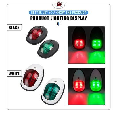 Yacht Navigationslicht Wasserdicht LED Marine Signalhornlicht Navigationslicht Rot und Grün Marine Licht 12V 24V 2 STÜCK