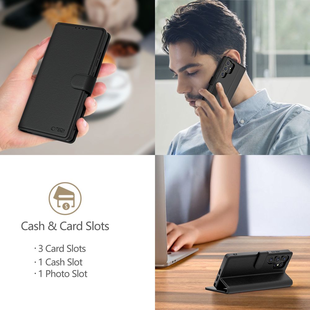 Tech-Protect Wallet Galaxy S25 Ultra Black