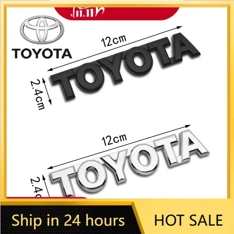 For Toyota 2026 New Hub Caps 3D Metal Car Trunk Tail Sticker Emblem Badge Decals Decoration for Toyota Chr rav4 Yaris prius ave
