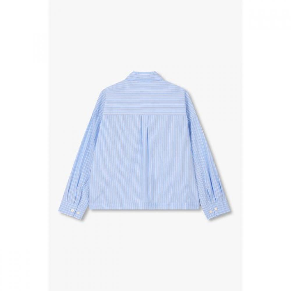 Studio Tomboy Stripe String Detail Shacket  9176221981 