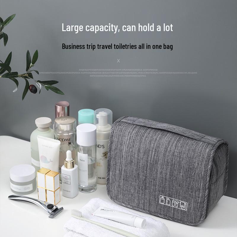 Erkek ve Kadınlar İçin Su Geçirmez Katyonik Seyahat Makyaj Çantası - Islak/Kuru Ayırmalı - Geniş Kapasiteli