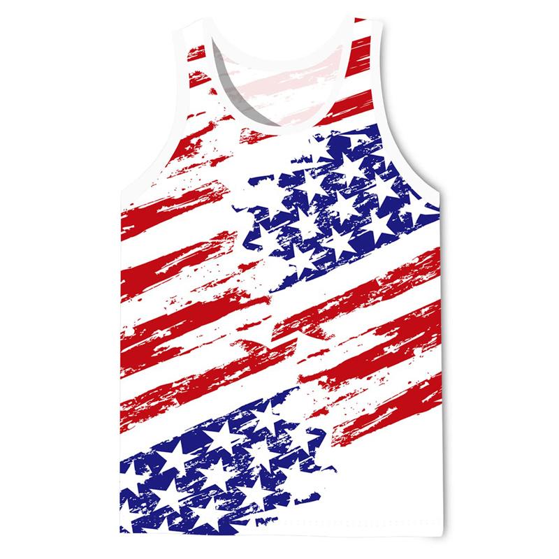 Buntes Rauch 3D-Druck Tanktop Für Männer Sommer Lässig Ärmelloses T-Shirt Bunte Grafik-Tops Street Locker Schnelltrocknendes Weste
