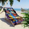 Puerto Rico Print Beach Towel, Large Soft Quick Dry Towel for Beach Camping Swimming