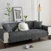 Four Seasons Universal Washed Cotton Quilted Embroidery Sofa Cushion Korean Simple Fabric Non-slip Sofa Cushion Towel