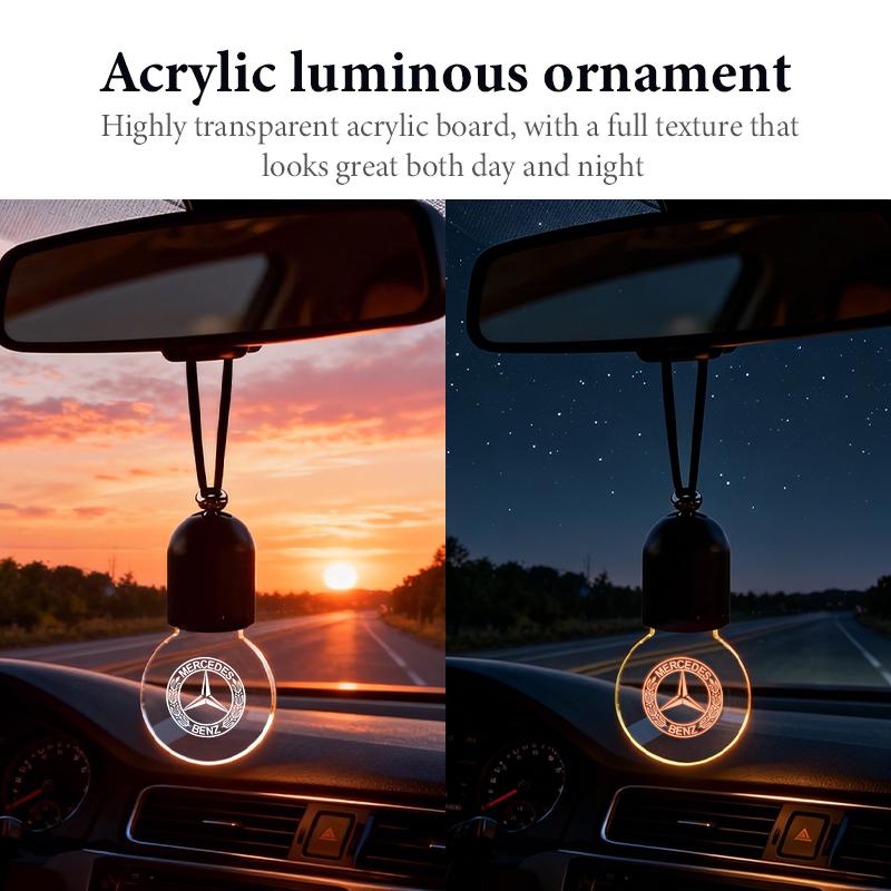 AABGW1 For Benz Car Rearview Mirror Decoration Acrylic Retro Light Automotive Interior Accessories Exclusive AMG SPRINTER V CLASS VIANO