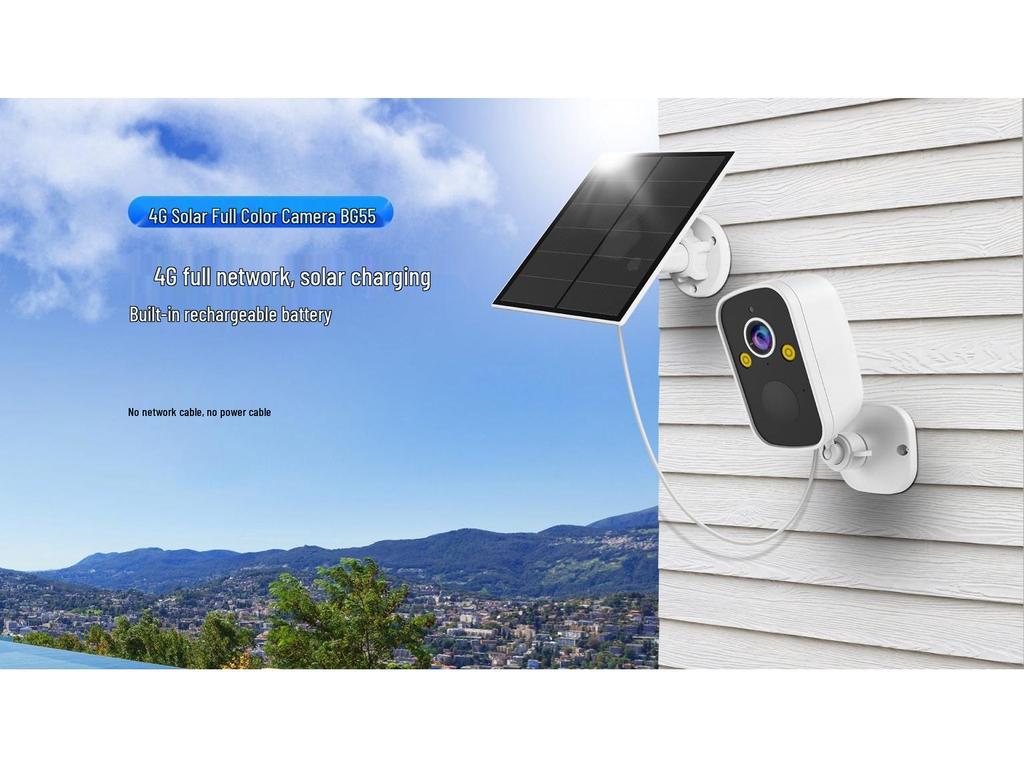 BG55 4G Solar-Powered WiFi Camera with Built-in Battery