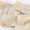 Ice Silk Wide-leg Pants for Women In Summer Students Korean Style Comfortable Fit and Versatile High Waisted Elastic Thin Straight Pants