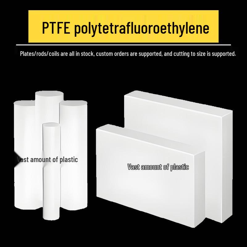 

Teflon High-Temp Resistant PTFE Sheet & Gasket, White/Black Polytetrafluoroethylene Rod for Machining
