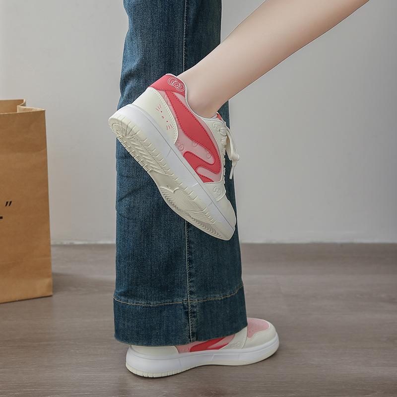 2025 Little White Shoes Women's Summer New Korean Version Ins Female Students Leisure Sports Versatile Board Shoes Street Shot M130