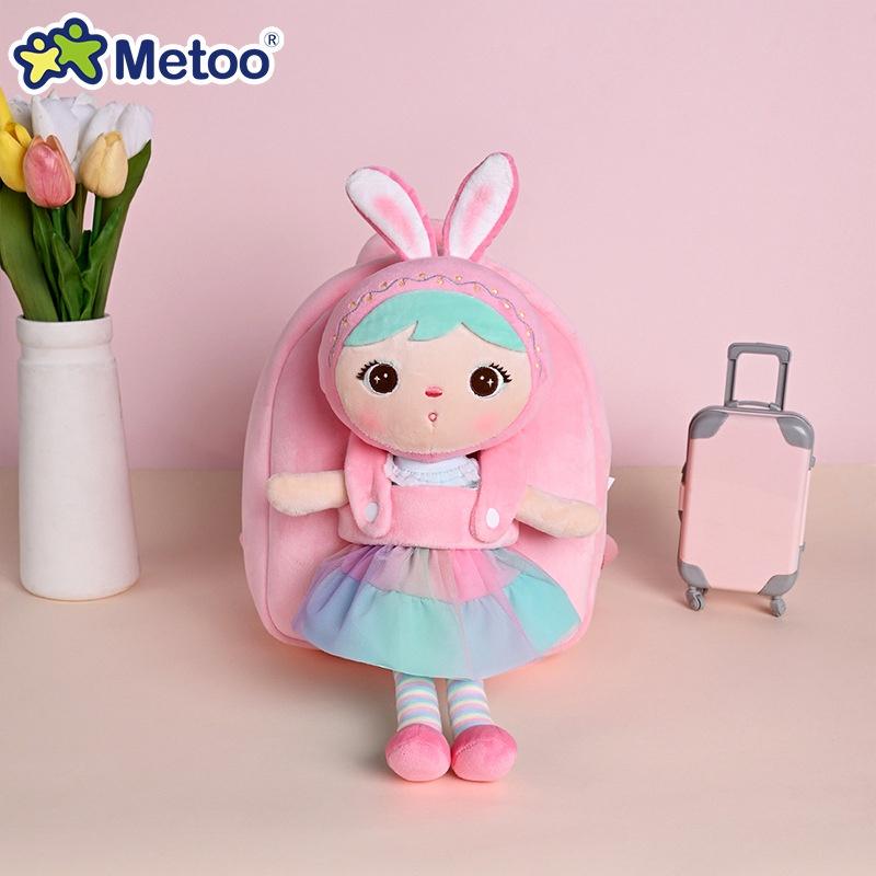 Non-Toxic Metoo Cartoon Animal Plush Children'S School Bag Kindergarten Cute Fashion Color Blocking Backpack Mini Backpack