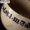 120ml Hand-painted Grass Ash Small Zebra Teacup Elegant Tea Bowl Jug Tea-tasting Smelling Cup Chazhan Master Cups for Tea Craft