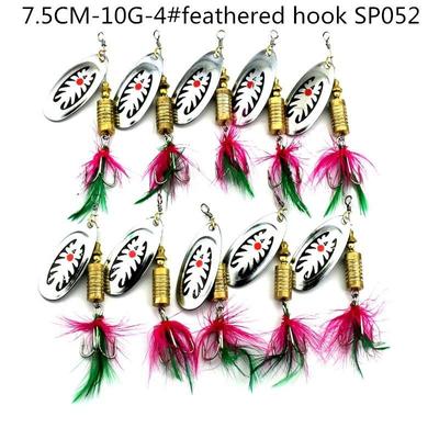 10pcs Fishing Spinner Spoon Bait Trout Pike Bass Metal Lures Fishing TackleSport, Angelsport, Köder, Futtermittel & Fliegen!