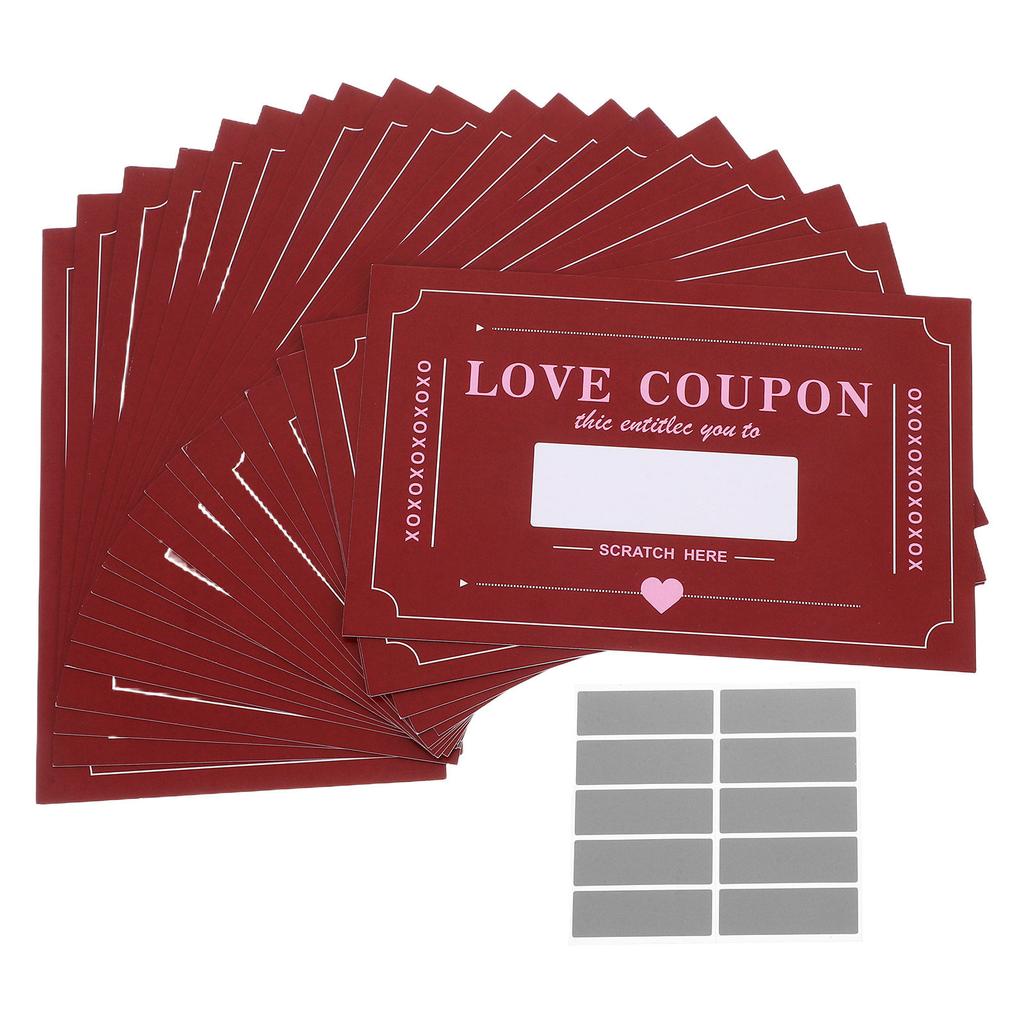 20 Sheets Date Scratch off Cards for Couples Anniversary Birthday Game Appreciation