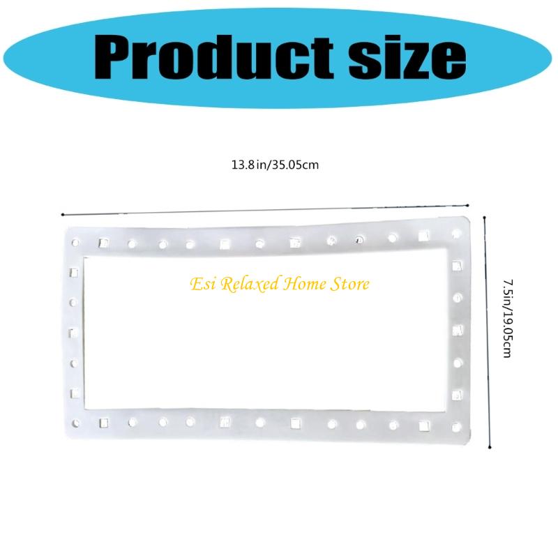 B46E 2Pcs Silicone Skimmer Gasket Set For SPX1091GW SP1091LX Wide Mouth Pool