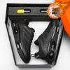 Chaussures pour hommes 2024 nouveau hiver velours épaissi noir deux coton chaussures de sport jeunesse coussin d'air absorption des chocs chaussures de course marée