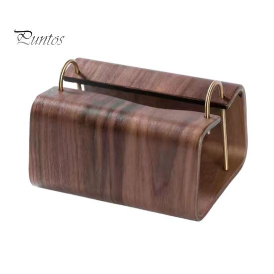 Office Desk Organizer Wooden Tissue Holder, Rectangular Decorative Paper Napkin Dispenser, Bedroom Cover Organizer, for Home Decor Desktop Dispenser