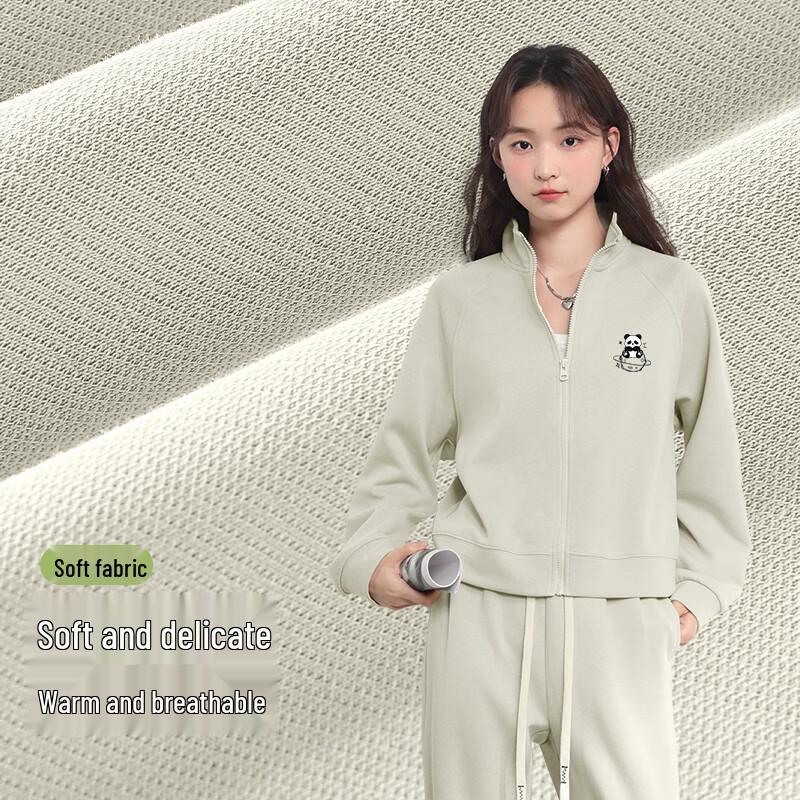 Baleno Women's S&K Stand Collar Cardigan Sweatshirt