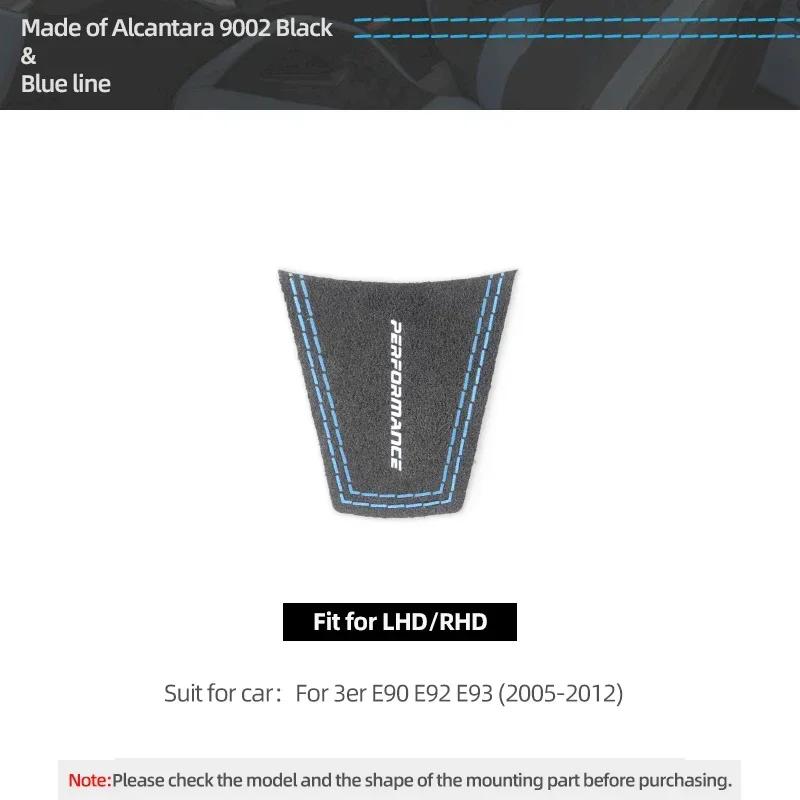 Betterhumz For BMW E92 E90 E93 3 Series Made of Alcantara Steering Wheel Patch Trim Sticker Panel Car Interior Tuning Accessory