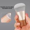 Compact Travel Friendly Makeup Brush With Ergonomic Round Tip Blending Buffing Concealer Brush For Full Face Coverage