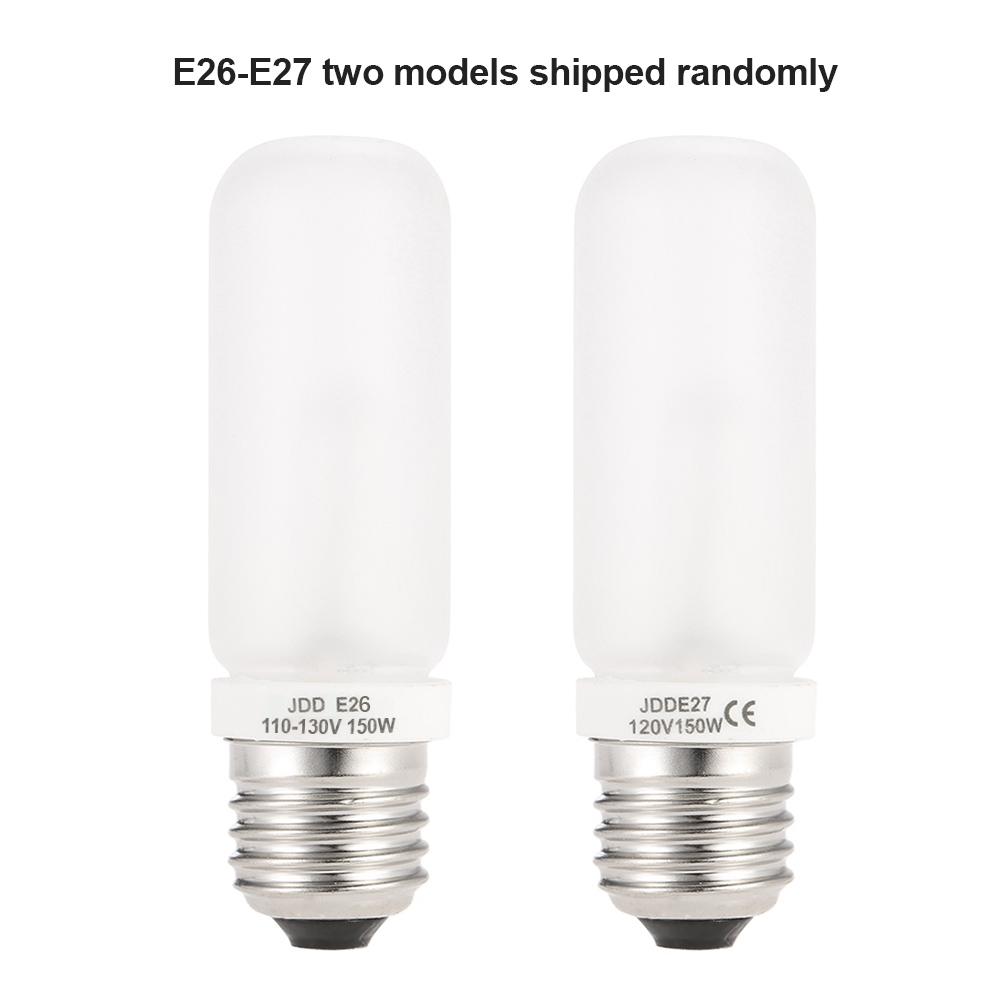 JDD E27/E26 150W 2800K Studio Strobe Photography Flash Modeling Light Tube Lamp Bulb 100V-130V