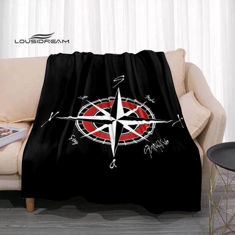 Koreanische Boyband Stray Kids Decke Mode Flanell Flauschig Fleece Überwurf Kinder und Erwachsene Geschenk Sofa Reise Camping