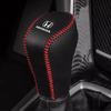 Car Logo Shift Cover Leather Handbrake Shift Sleeve Accessories For Civic Accord CRV Fit Jazz Transalp CBR Cb500x Odyssey