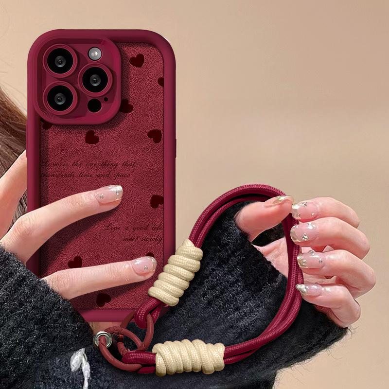 Bow Tie Lash Suitable for Apple 2016 New Year Phone Case 15 Silicone Anti-drop 14 Suede 13 Matte 12 Women's Style
