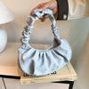 2024 Autumn Women's Versatile Pleated Shoulder Bag: Stylish Fashion Handbag