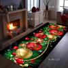 Holiday Decorations Christmas Tree Christmas Ball Graphics Flannel Floor Mat Decorative Carpet