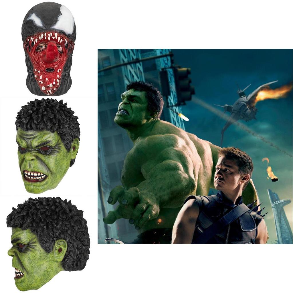 Avengers Karakter Cosplay Masker Latex Halloween Props Voor Venom Hulk En Catwoman