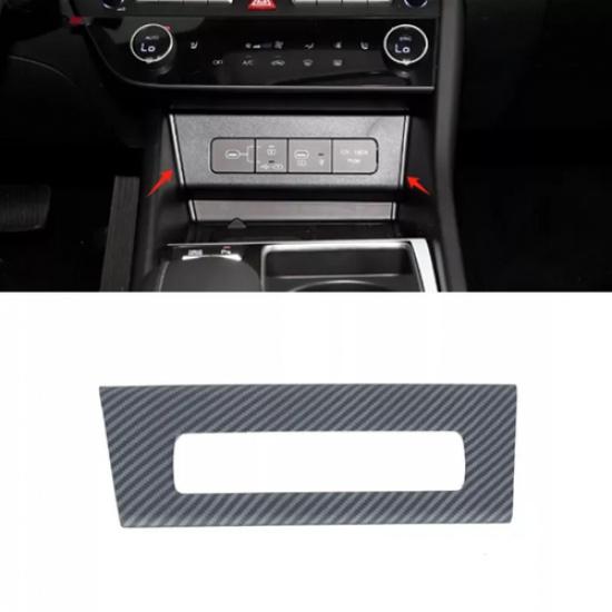 Carbon Fiber USB Charging Port Cover Trim For Hyundai Sonata 2024 2025 2026