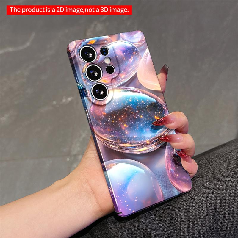 2DFlat Samsung Phone Case Galaxy Sparkle Glass Pebbles Phone Case Applicable To Galaxy S22 S23 S24 S25ULTRA S26 A12 A13 A14 A15 A16