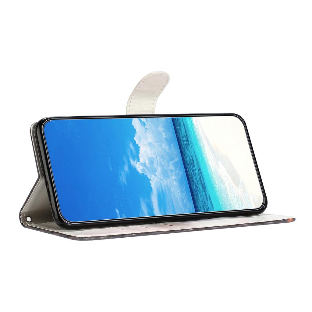 For Oppo A76/A36/A96 4G/Realme 9i 4G Case PU Leather 3D Pattern Phone Cover